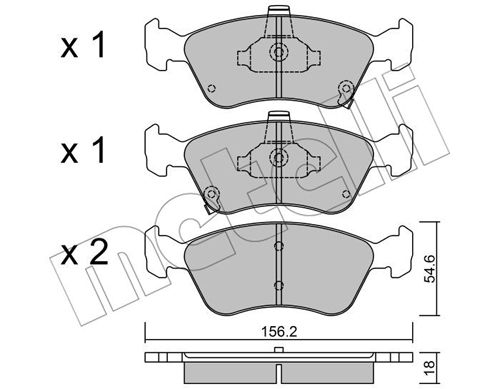 Klocki hamulcowe METELLI 22-0287-0