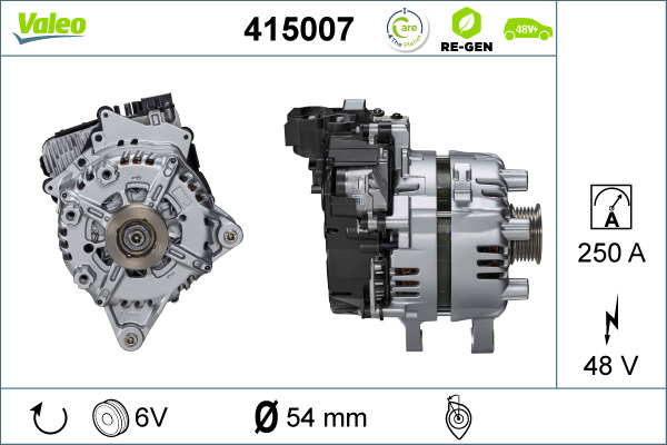 Rozrusznikoalternator VALEO 415007
