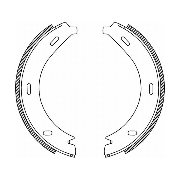 Zestaw szczęk hamulcowych ABE CRM005ABE