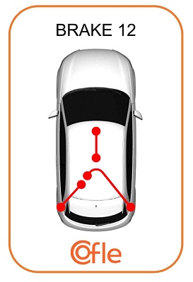 Linka hamulca ręcznego COFLE 11.5768