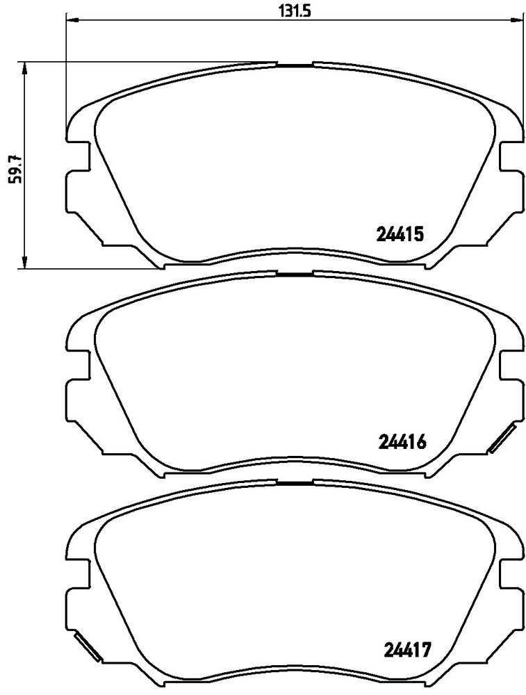 Klocki hamulcowe BREMBO P 59 054X