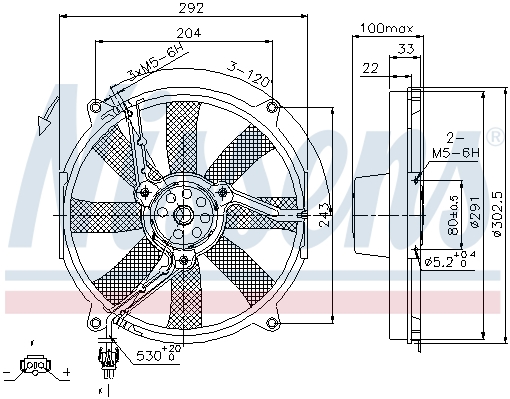 Wentylator NISSENS 85702