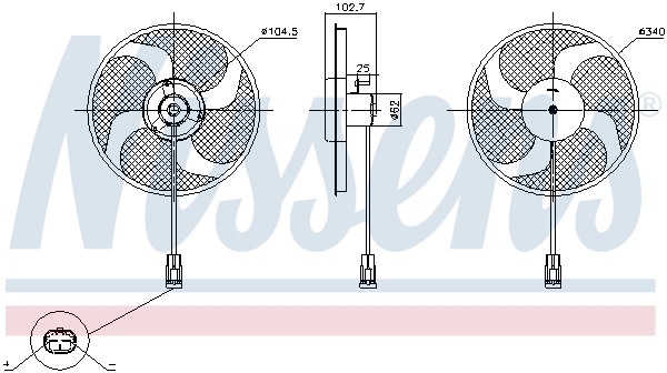 Wentylator NISSENS 85947