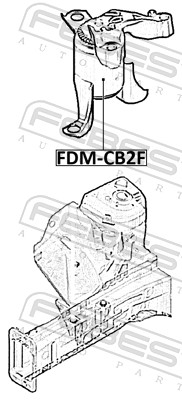 Łożyskowanie silnika FEBEST FDM-CB2F