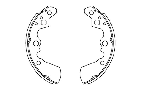 Zestaw szczęk hamulcowych KAVO PARTS KBS-8906