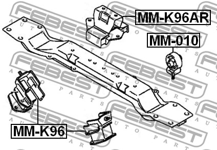Poduszka silnika FEBEST MM-K96