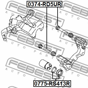 Zestaw naprawczy zacisku hamulcowego FEBEST 0775-RS413R