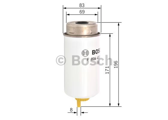Filtr paliwa BOSCH F 026 402 040