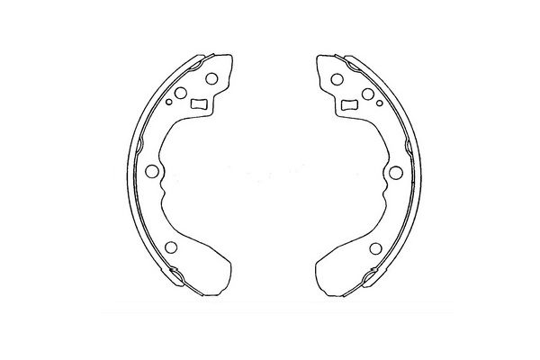 Zestaw szczęk hamulcowych KAVO PARTS KBS-4407