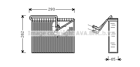 Parownik klimatyzacji AVA QUALITY COOLING OLV372