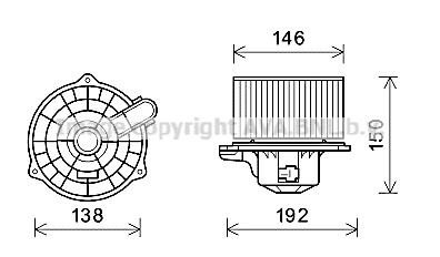 Silnik elektryczny dmuchawy AVA QUALITY COOLING HY8554