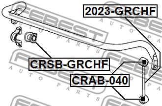 Łącznik stabilizatora FEBEST 2023-GRCHF