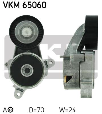 Rolka napinacza paska osprzętu SKF VKM 65060