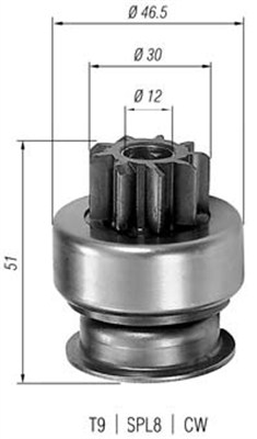 Bendiks rozrusznika MAGNETI MARELLI 940113020185