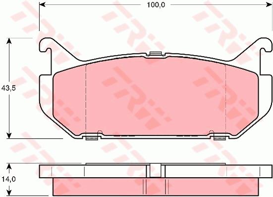 Klocki hamulcowe TRW GDB1140