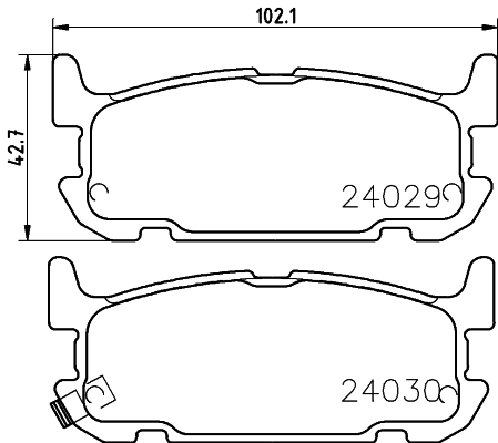 Klocki hamulcowe HELLA 8DB 355 010-931