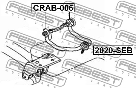 Tuleja wahacza FEBEST CRAB-006