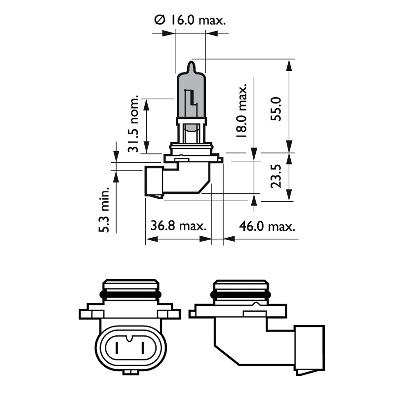 Żarówka PHILIPS 9006WHVB1
