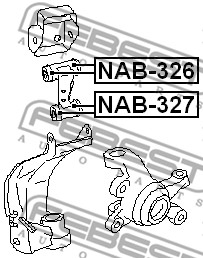 Tuleja wahacza FEBEST NAB-327
