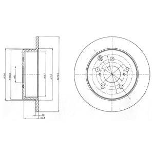 Tarcza hamulcowa DELPHI BG4303