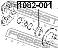 Piasta koła FEBEST 1082-001