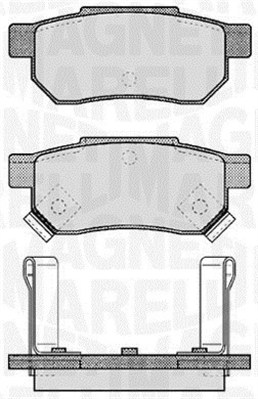Klocki hamulcowe MAGNETI MARELLI 363916060457