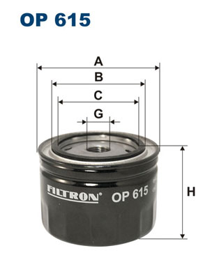 Filtr oleju FILTRON OP615