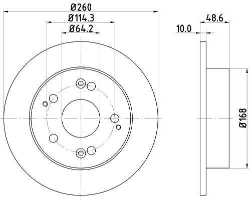 Tarcza hamulcowa HELLA 8DD 355 110-311
