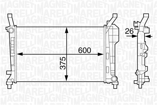 Chłodnica MAGNETI MARELLI 350213126200