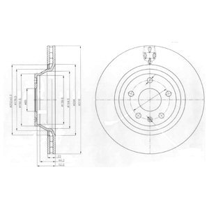 Tarcza hamulcowa DELPHI BG4090