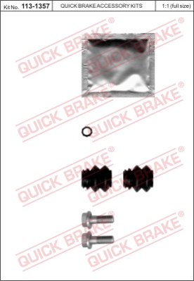 Zestaw naprawczy zacisk hamulcowy QUICK BRAKE 113-1357