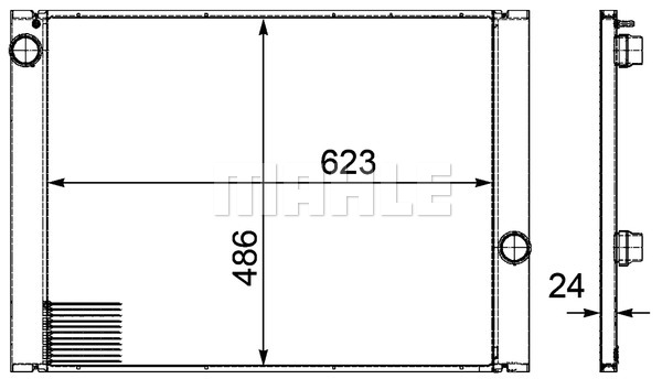 Chłodnica MAHLE CR 581 000P