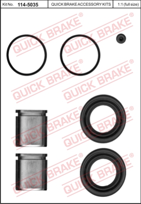 Zestaw naprawczy zacisku hamulcowego QUICK BRAKE 114-5035
