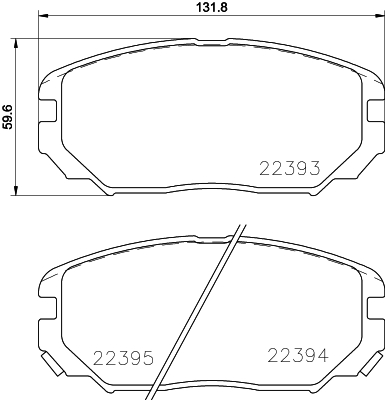 Klocki hamulcowe HELLA 8DB 355 024-891