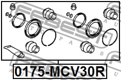 Zestaw naprawczy zacisku FEBEST 0175-MCV30R
