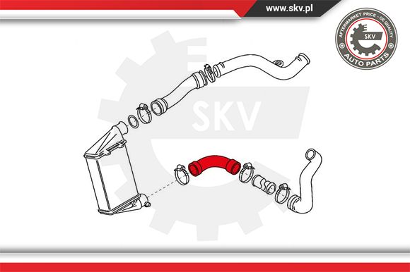 Przewód powietrza doładowującego ESEN SKV 24SKV750