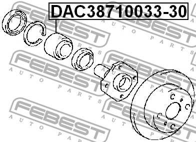 Łożysko koła FEBEST DAC38710033-30