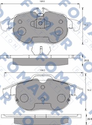Klocki hamulcowe FOMAR FRICTION FO 689581