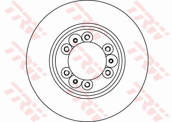 Tarcza hamulcowa TRW DF4029