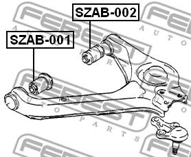 Tuleja wahacza FEBEST SZAB-001