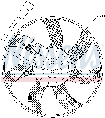 Wentylator skraplacza klimatyzacji NISSENS 85617