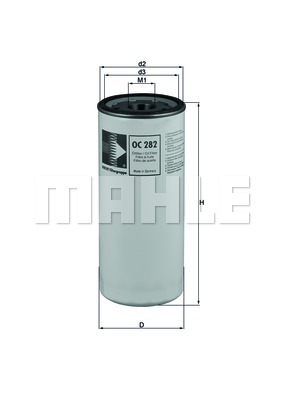 Filtr oleju MAHLE OC 282