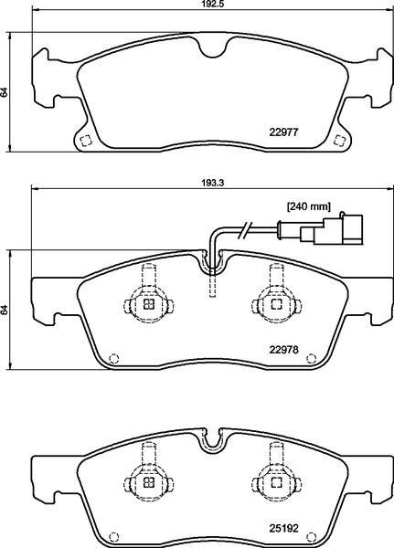 Klocki hamulcowe BREMBO P 48 001