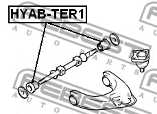 Tuleja wahacza FEBEST HYAB-TER1
