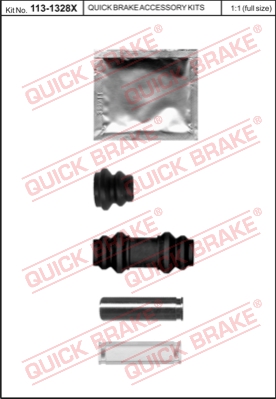 Zestaw tulei prowadzących zacisk hamulca QUICK BRAKE 113-1328X