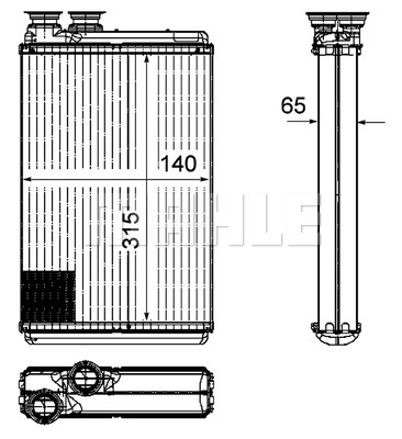 Nagrzewnica MAHLE AH 195 000P