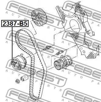 Rolka napinacza paska rozrządu FEBEST 2387-B5