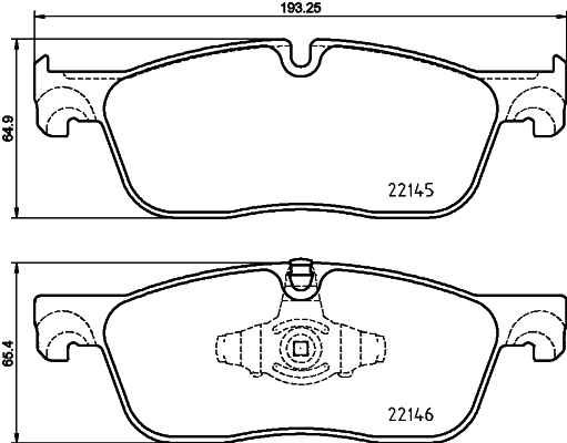Klocki hamulcowe HELLA 8DB 355 025-701
