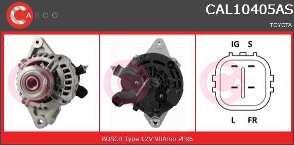 Alternator CASCO CAL10405AS