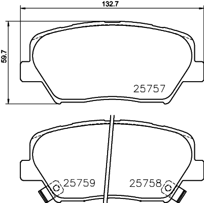 Klocki hamulcowe HELLA 8DB 355 020-871